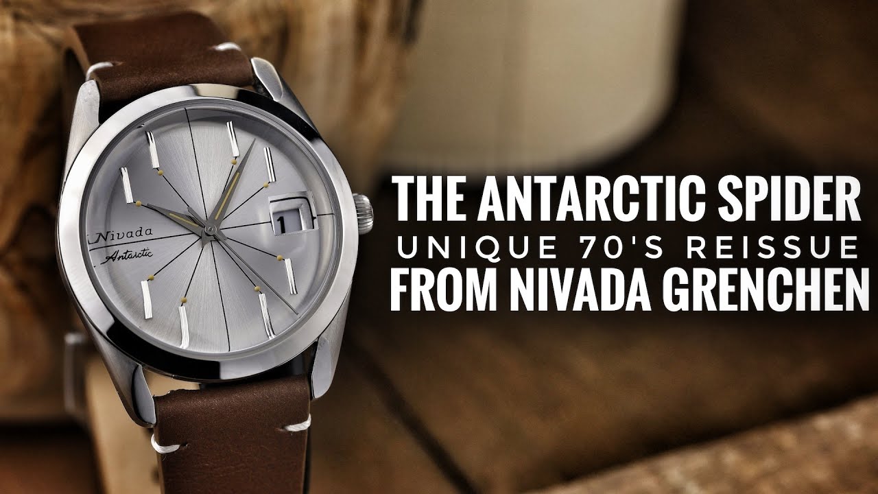 Nivada Grenchen Antarctic Spider 70's Reissue - YouTube