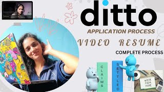 DITTO Video Resume/ Application process / Work from home/ screenshot 5