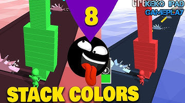 Stack Colors - Level 8 - KEKO IPAD GAMEPLAY Android ios