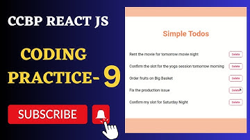 Debugging Simple Todos | Coding Practice 9 | REACT JS | NxtWave | CCBP 4.0