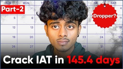 The 6-Month Study Plan I Used to CRACK IAT 2026