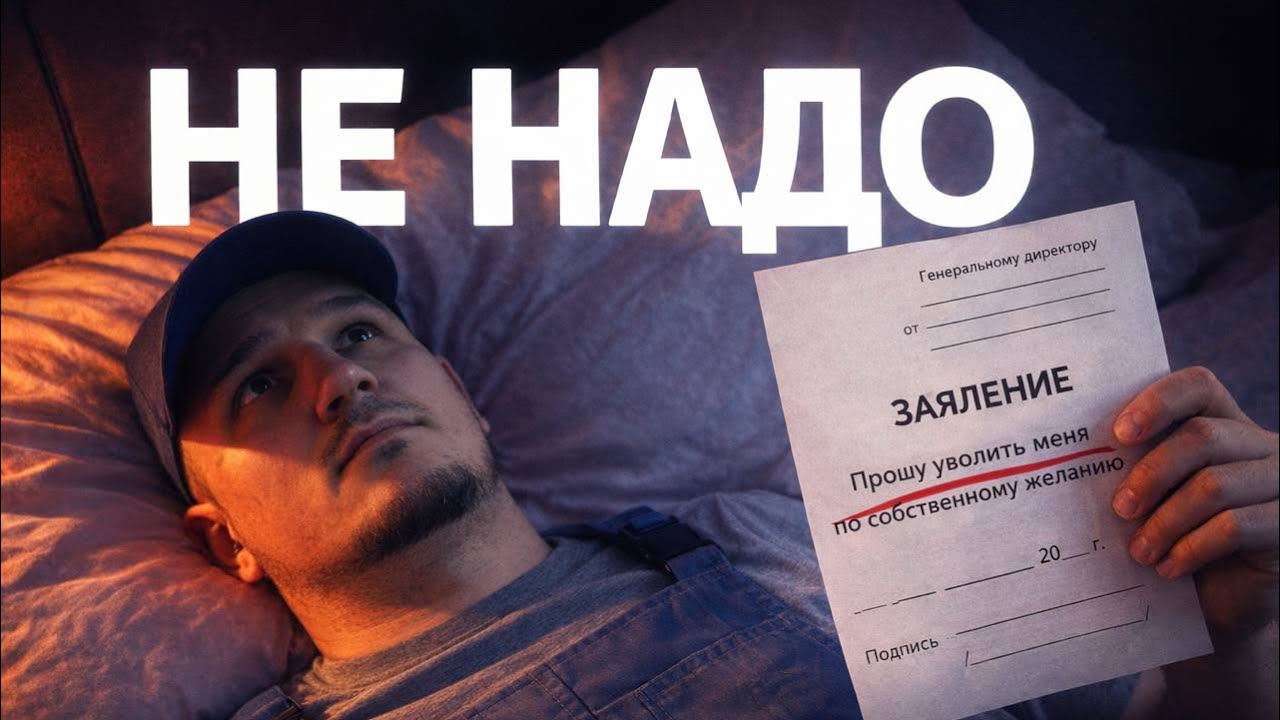 Перед тем, как уволиться с работы, посмотри это.