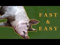 How to remove hair from a Pig - Easier and cleaner than skinning | A Free Range How-To #1