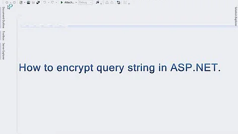 How to encrypt query string in ASP.NET.