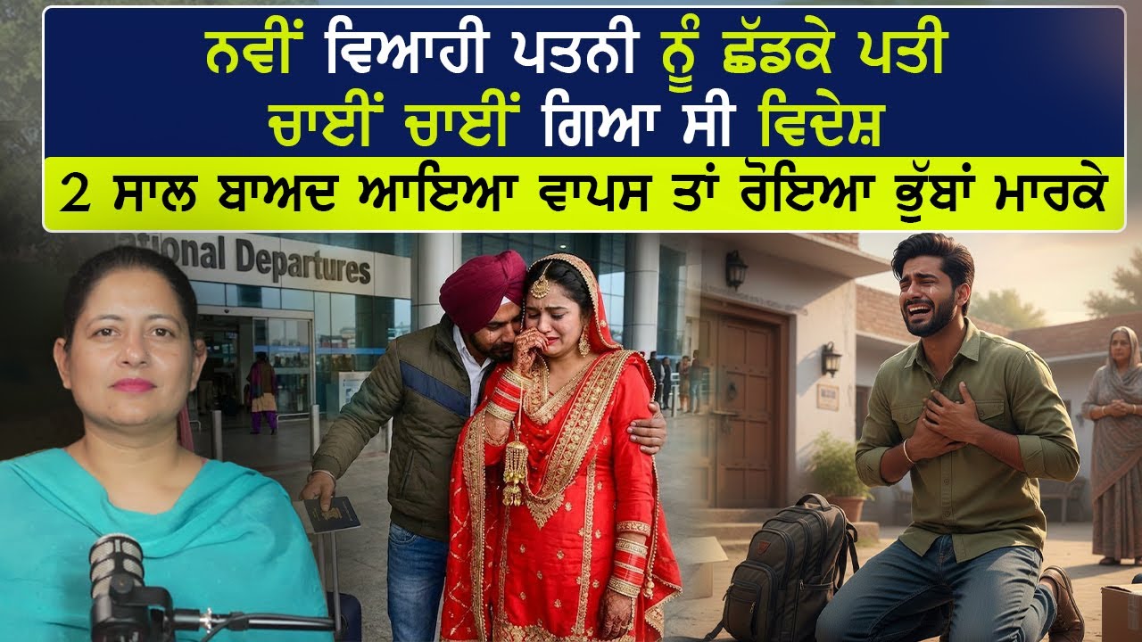 ਨਵੀਂ ਵਿਆਹੀ ਪਤਨੀ ਨੂੰ ਛੱਡ ਕੇ ਪਤੀ ਗਿਆ ਸੀ ਵਿਦੇਸ਼,2 ਸਾਲ ਬਾਅਦ ਆਇਆ ਵਾਪਸ ਤਾਂ ਰੋਇਆ ਭੁੱਬਾਂ ਮਾਰਕੇ #motivational