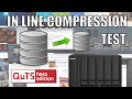 QNAP TS-h973AX NAS - QuTS Hero ZFS In Line Compression Tests