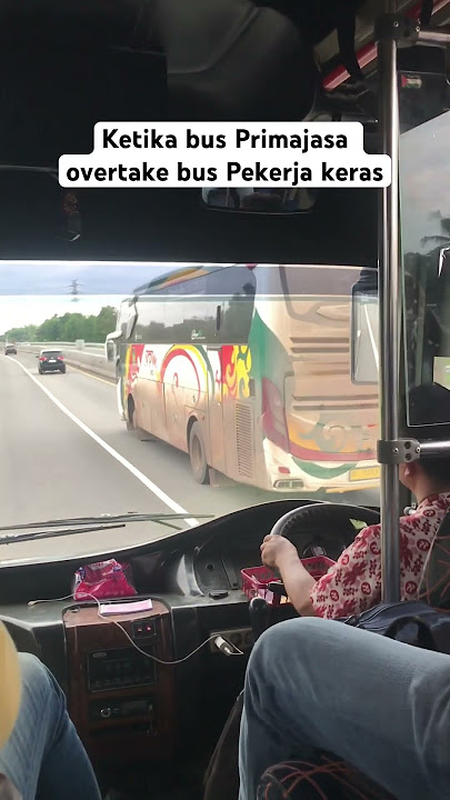 Ketika bus Primajasa bertemu dengan bus NPM yang baru saja turun kapal #trending #shorts