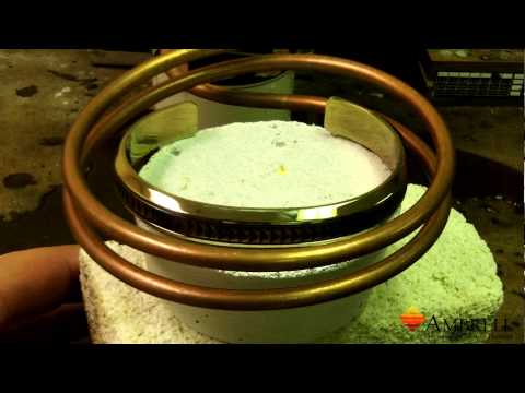 Heating a Bracelet to Darken It with Induction Heating
