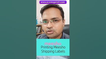Meesho Shipping Label Printing without Crop | Thermal Label Printing