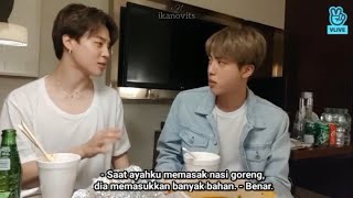 [SUB INDO] BTS Live : EAT Jin (with Jimin)