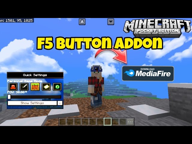 F5 Button Addon For Minecraft PE 1.20