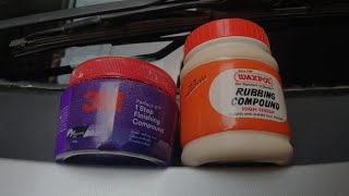 best rubbing compound for car ||3M vs waxpol