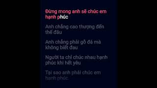 DUNG MONG ANH CHUC EM HANH PHUC KTV