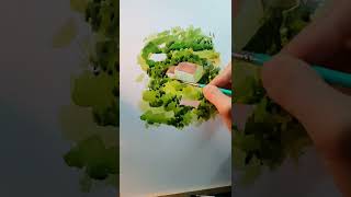 Casas en ACUARELA / Paint with me 🎨