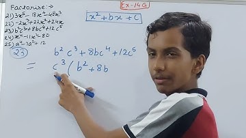 Q21-25 Ex14G Factorisation | ICSE Math Class 8 | S. Chand Solutions | OP Malhotra |