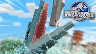 FEEDING THE MOSASAUR!!! - Jurassic World Minecraft DLC | Ep2