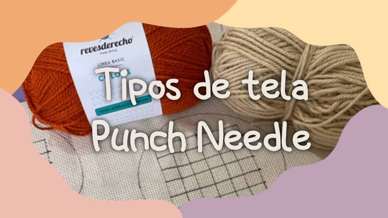 Como hacer una alfombra con aguja magica/punch needle 