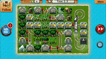 Train Line Maze Puzzle Game | Rail Maze 2 | Android Gameplay #482