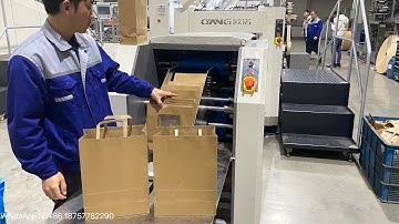 AS330 Flat Handle Paper Bag Making Machine| Inner Overfold Flat Handle| Full Servo System|High Speed