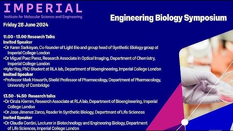 IMSE Engineering Biology Symposium 2024