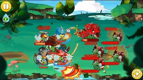 Angry Birds Epic Doom Drone Hara-kiri explosion vs Snow the Pirate Self destruct