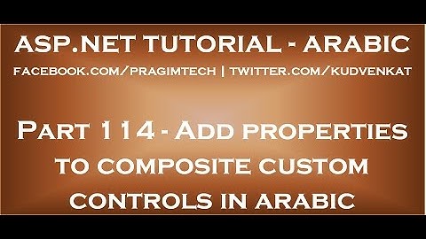 Adding properties to composite custom controls in arabic