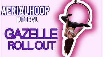 Aerial Hoop TUTORIAL Gazelle Roll into Hoop