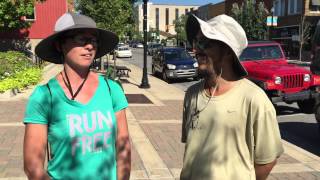 Couple walking across America
