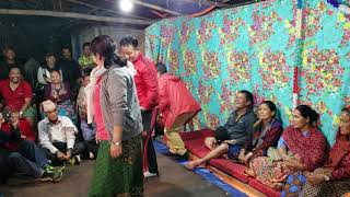 Nepali local dance chhomrong villege