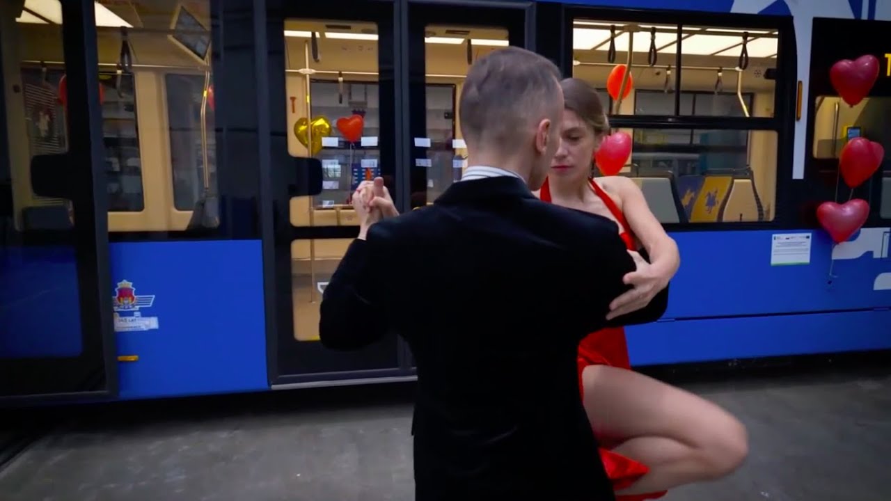Tango tram - Valentine's Day in Krakow