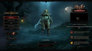 Diablo 3 Character Creation