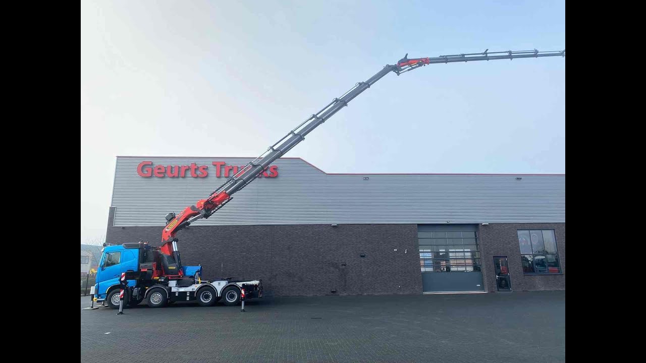 Volvo FH 540 8X4 + Palfinger PK 165002 G TEC 7 crane + jib PK 240 E DPC-C + winch