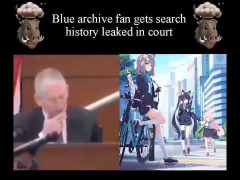 blue archive fan gets search history leaked in court