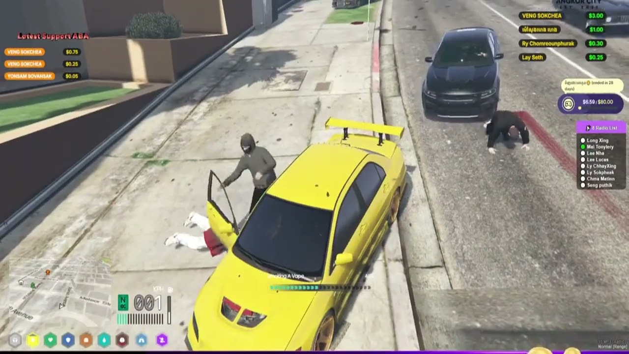(Sam Gaming) Stream highlight GTA5 Angkor RP #អាផាកឡូវ  #អាលើយ #អាខ្វិត