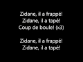 Coup de Boule Lyrics