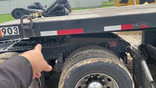 Trucking How to Detach a Lowboy trailer