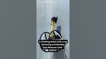 Deze robot klimt muren op met behulp van een meetlint! 😲