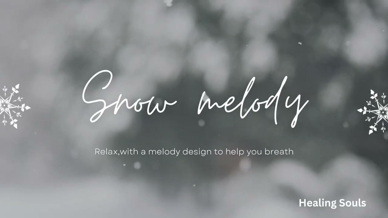 Snow Melody - Relaxing, Calming, Meditative healing piano piece.