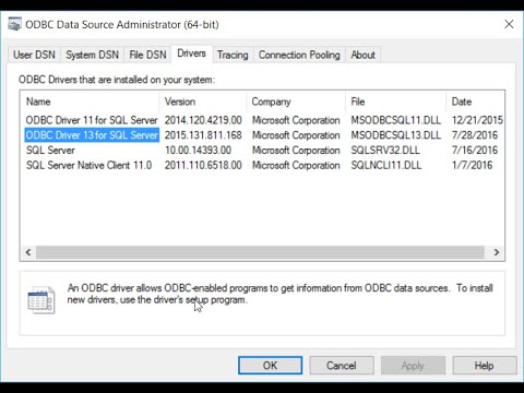 #odbc #microsoft Creating Data Source for Microsoft Access drivers