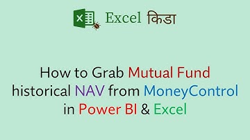 How to Grab Mutual Fund historical NAV in Power BI & Excel