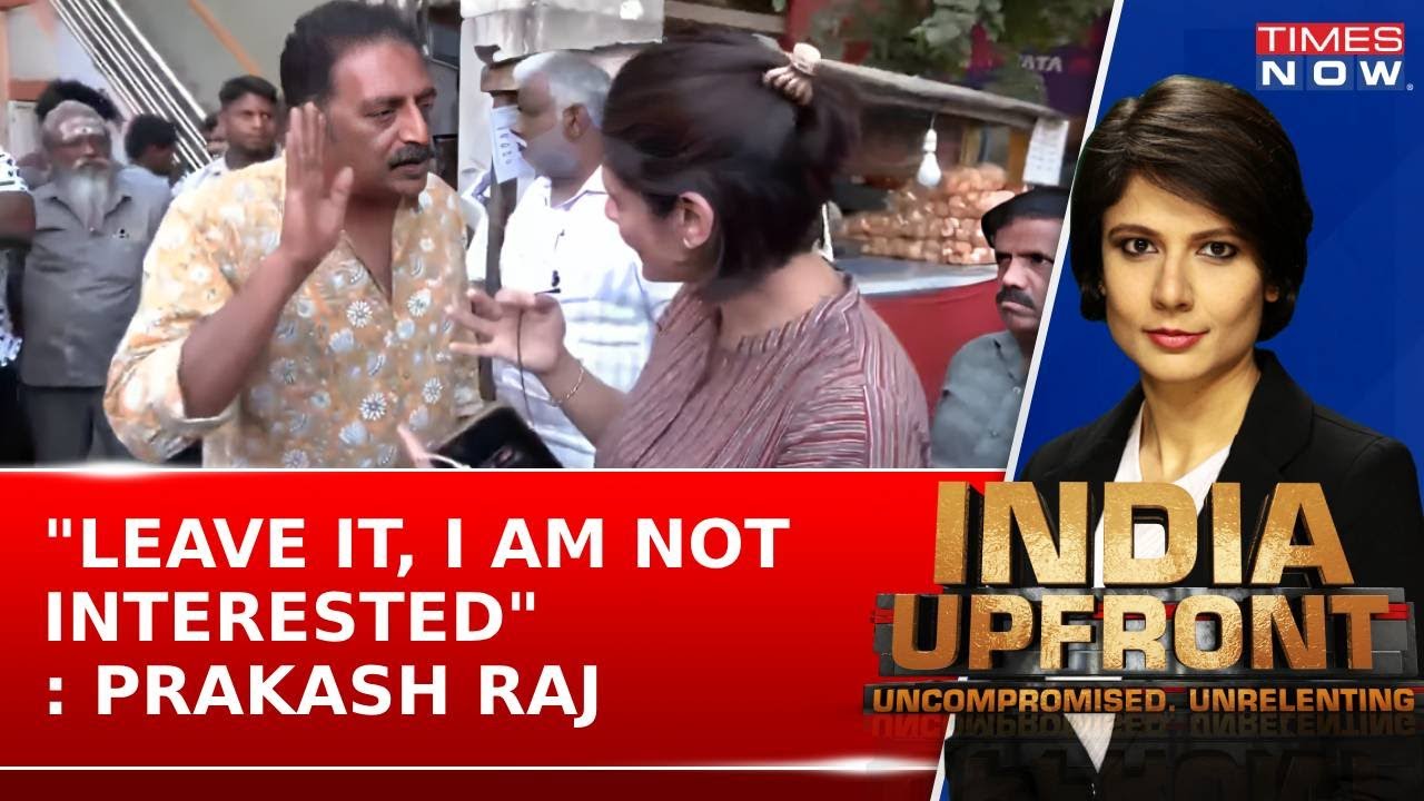 Leave It I Am Not Interested Prakash Raj Dodges Anchors Question On Redistribution Of Wealth