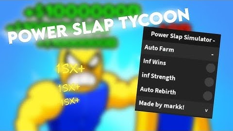 Power Slap Tycoon Script || inf Wins/inf Strength