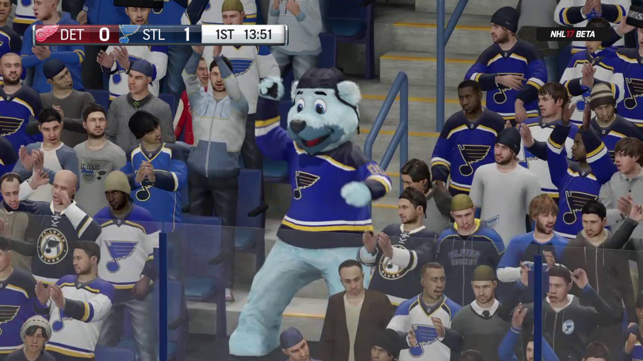 NHL® 17 Beta Lets go blues crowd chant - YouTube