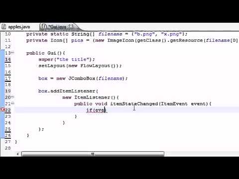 Java Programming Tutorial   69   Drop Down List Program