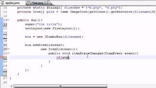 Java Programming Tutorial   69   Drop Down List Program