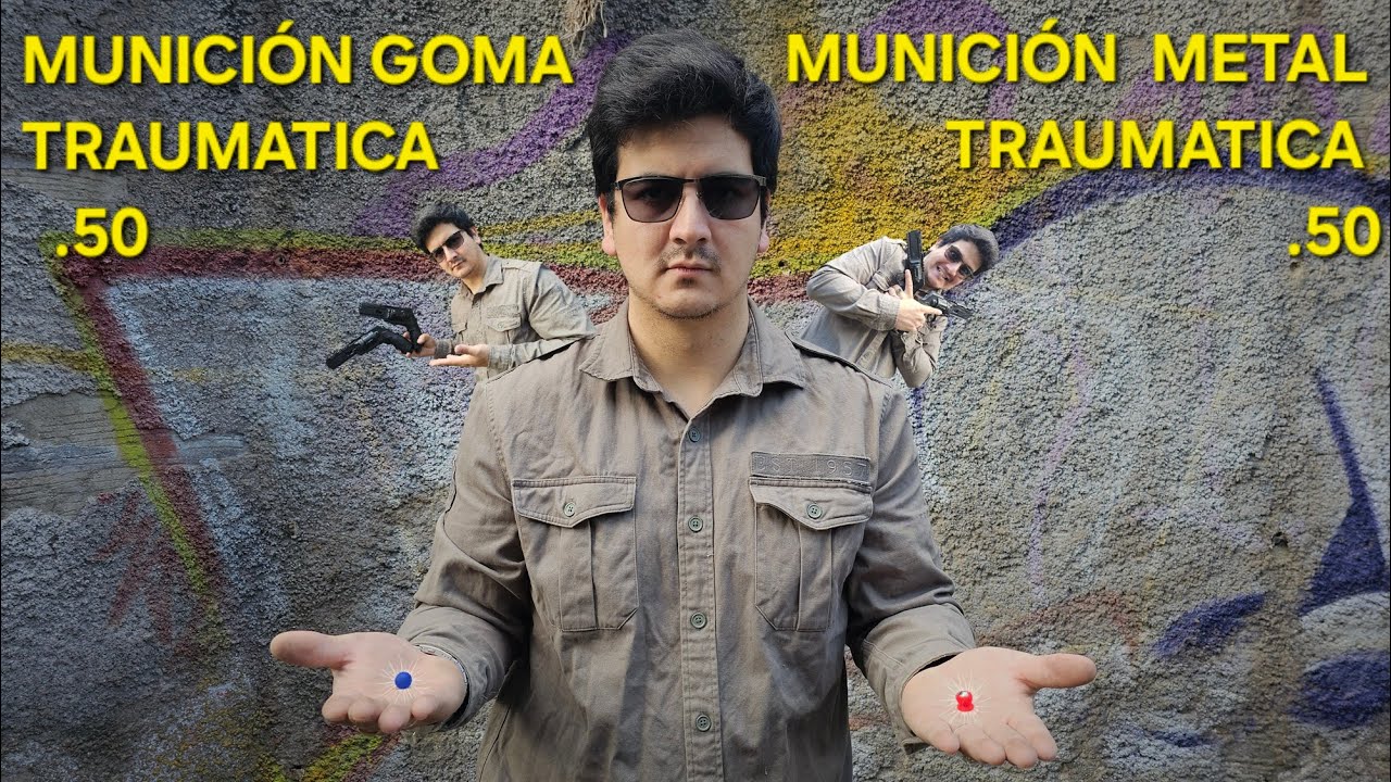 Municion Metalica/Plastica .50 para Revolver Traumatico