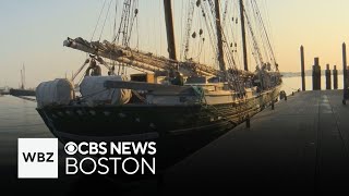 Tall ship in Boston Harbor being used as a classroom