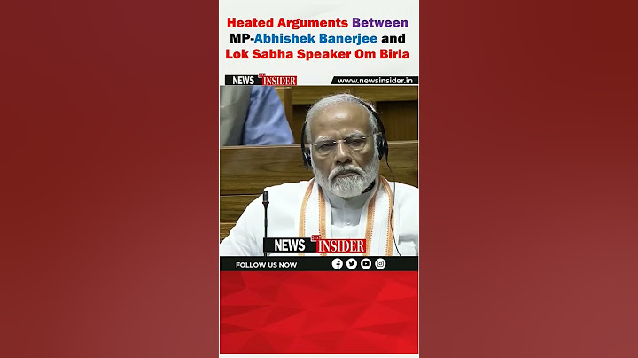 Heated argument between MP Abhishek Banerjee and lok sabha speaker Om Birla #indiangovernment