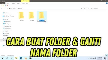 Cara membuat Folder baru & cara mengganti nama Folder di Laptop