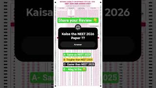 Share your Review👇#neet2026 #neet2026update #neetstudents #neet #neetlatestupdate #ntaneet #neetexam